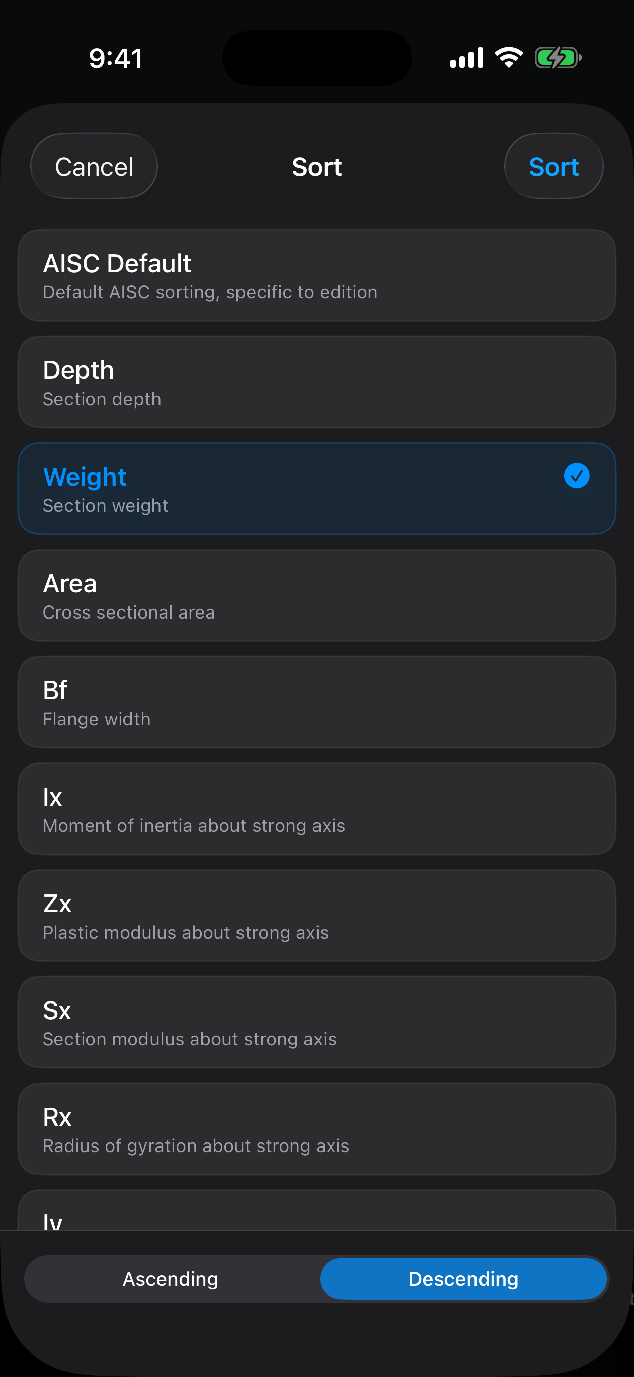 Sort by property